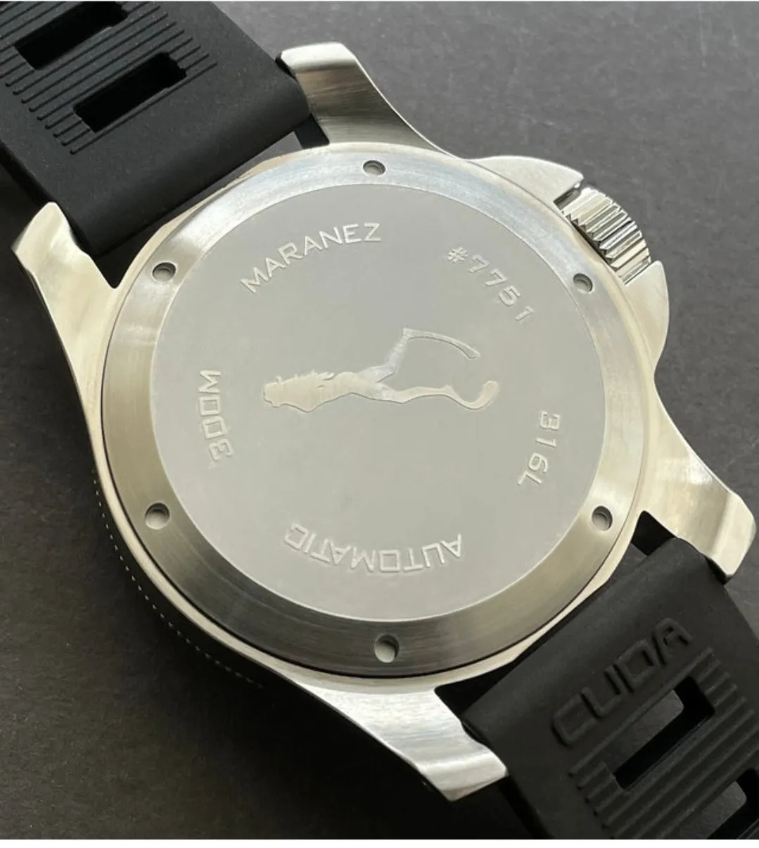 Maranez 49mm Rawai Stainless Steel gauge silver Face Watch