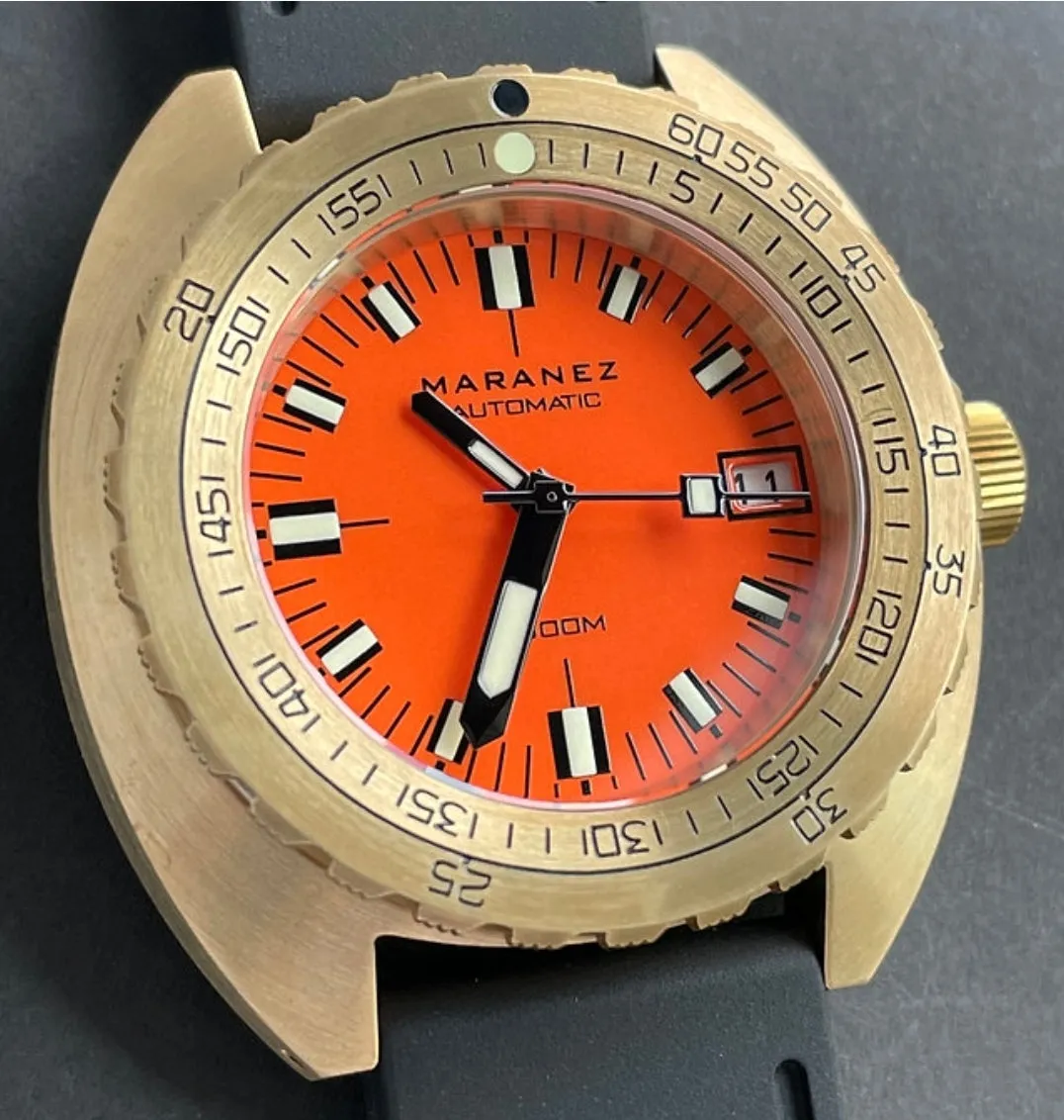 Maranez Samui Brass Watch Orange