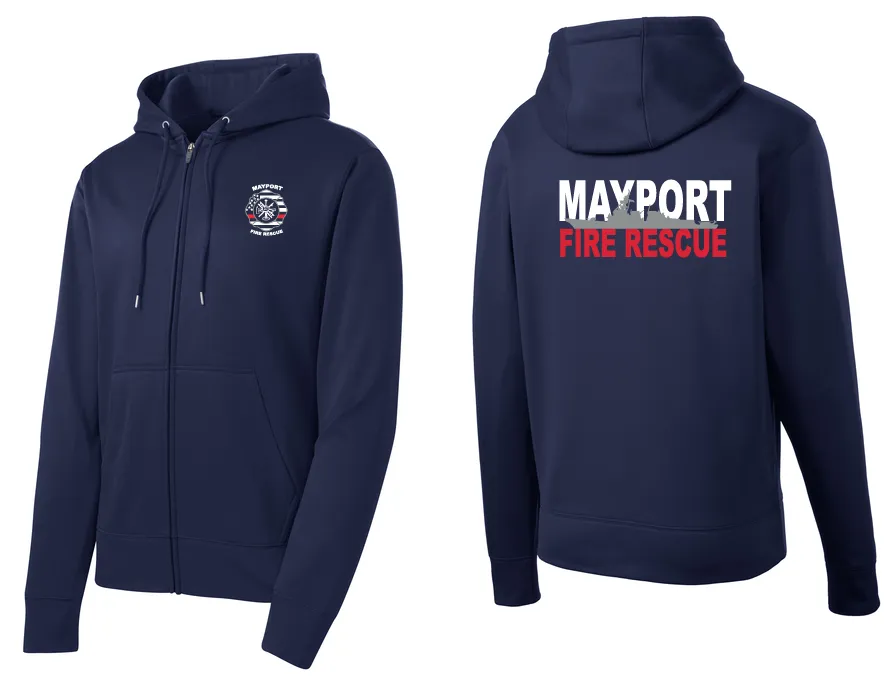 MAYPORT PERFORMANCE FULL ZIP HOODIE