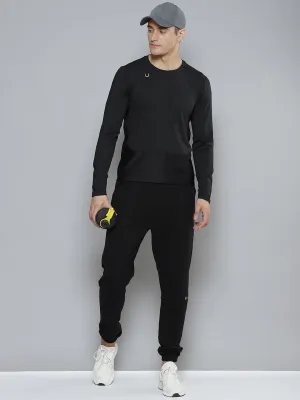 Men Black Anti Odour Gym T-shirt