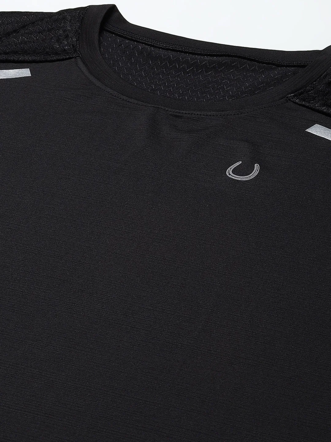 Men Black Anti Odour Gym T-shirt