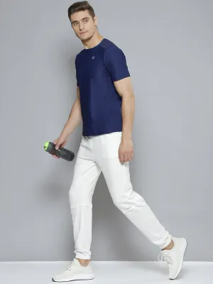 Men Blue Anti Odour Gym T-shirt