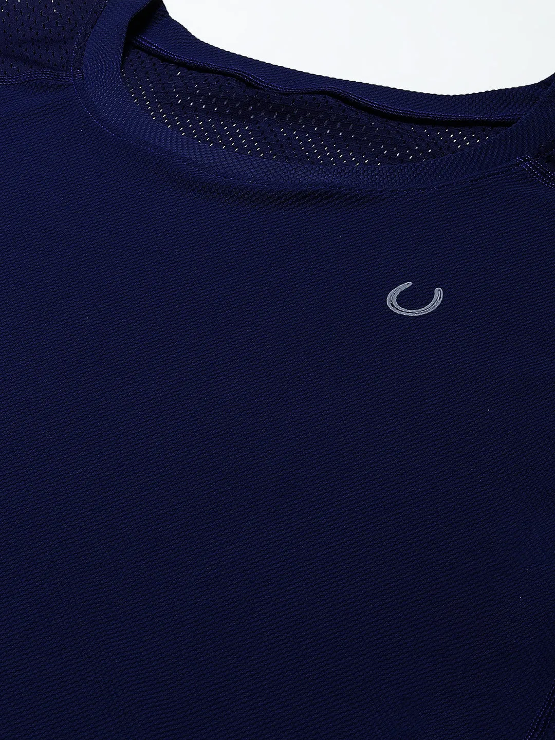 Men Blue Anti Odour Gym T-shirt