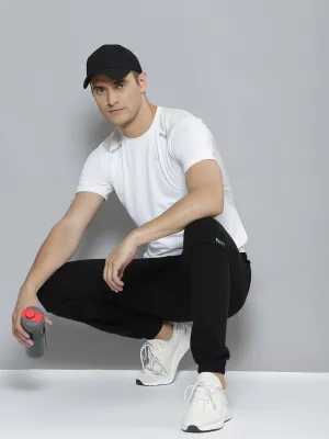 Men White & Grey Anti Odour Gym T-shirt