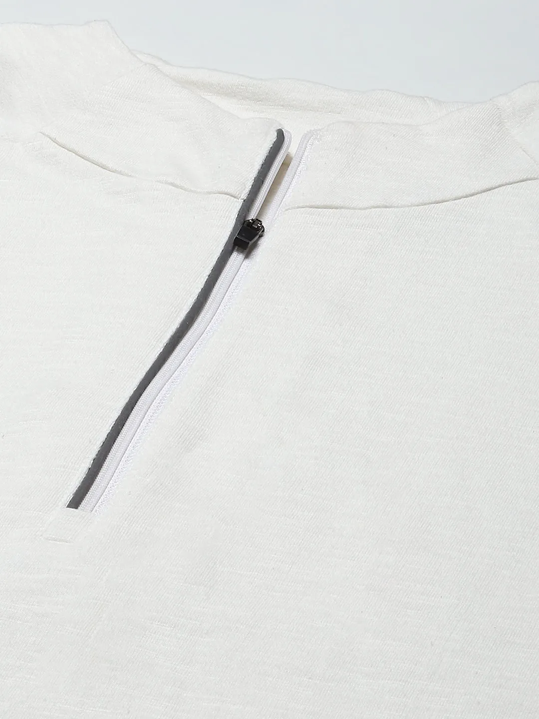 Men White Organic Cotton Anti Odour Gym T-shirt