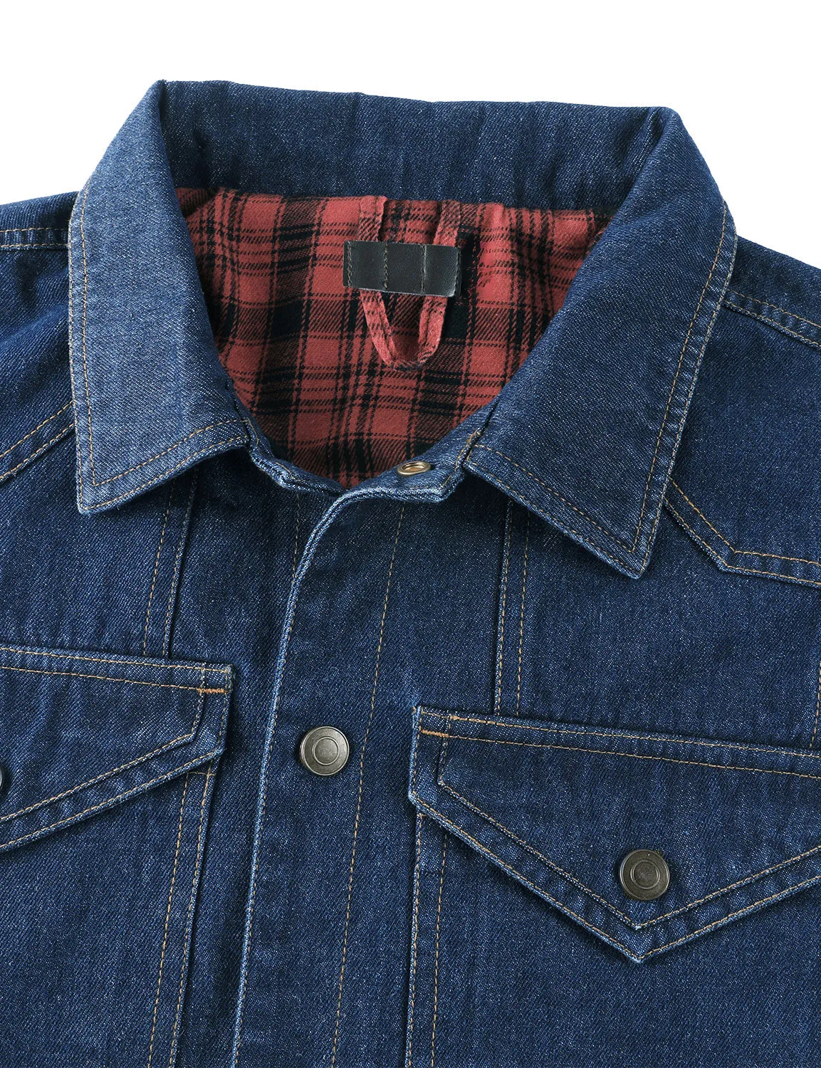Men's Denim Long Sleeve Western Cardigan Fall Winter Jacket Coat