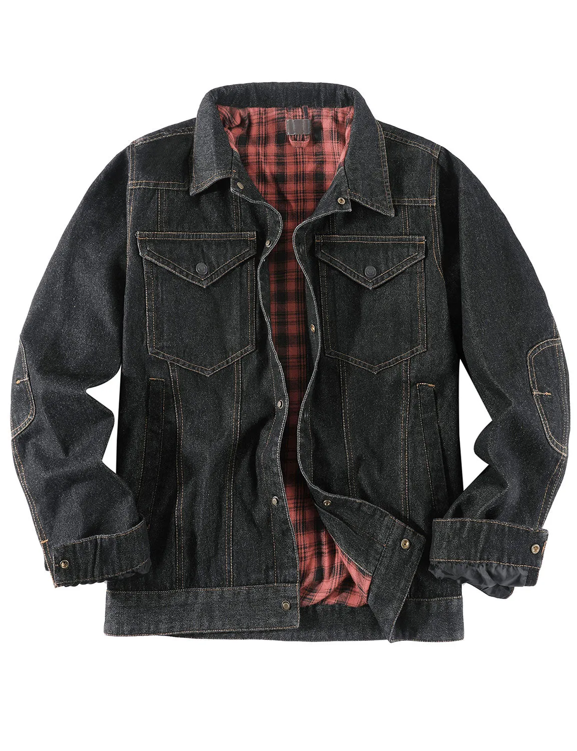 Men's Denim Long Sleeve Western Cardigan Fall Winter Jacket Coat