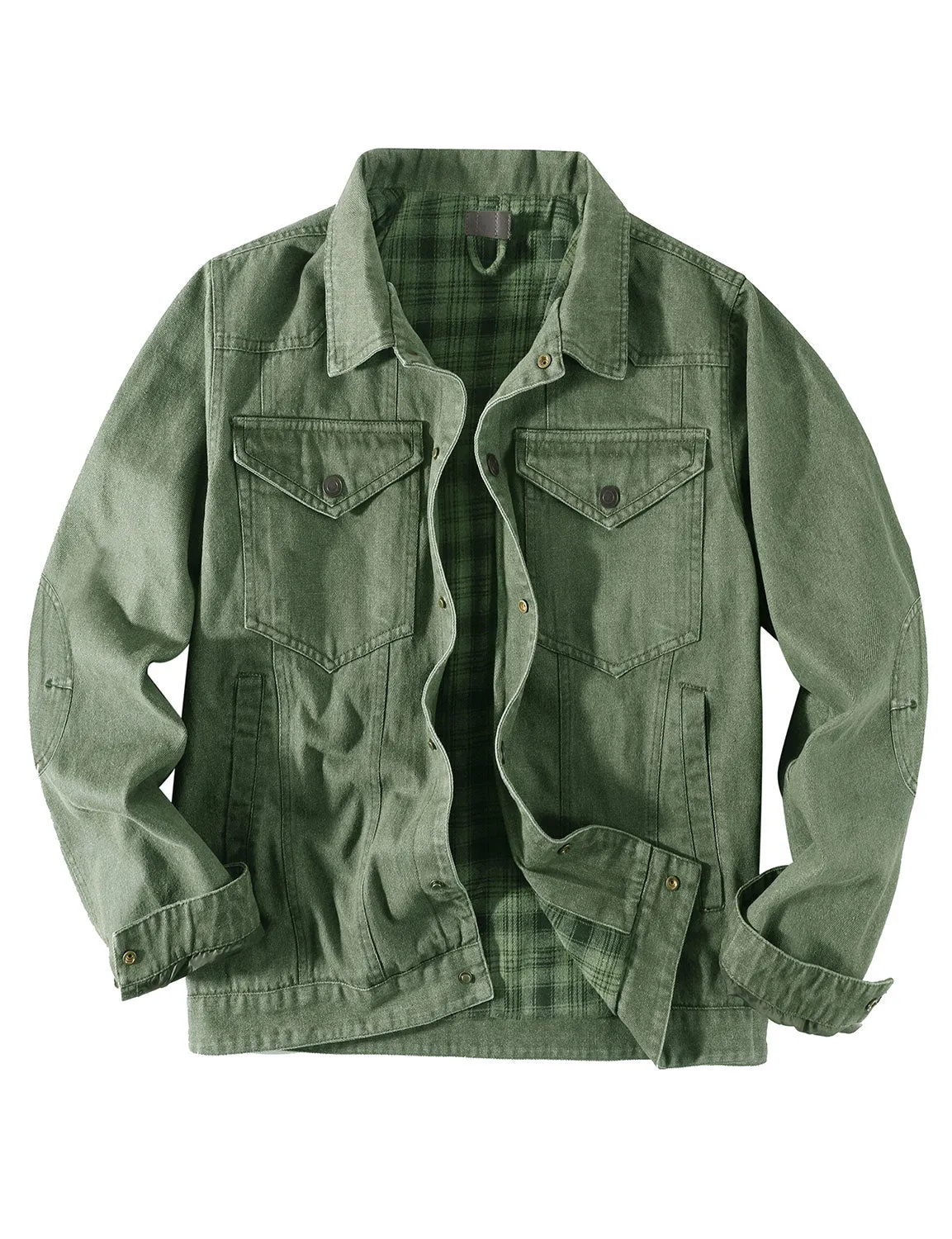 Men's Denim Long Sleeve Western Cardigan Fall Winter Jacket Coat