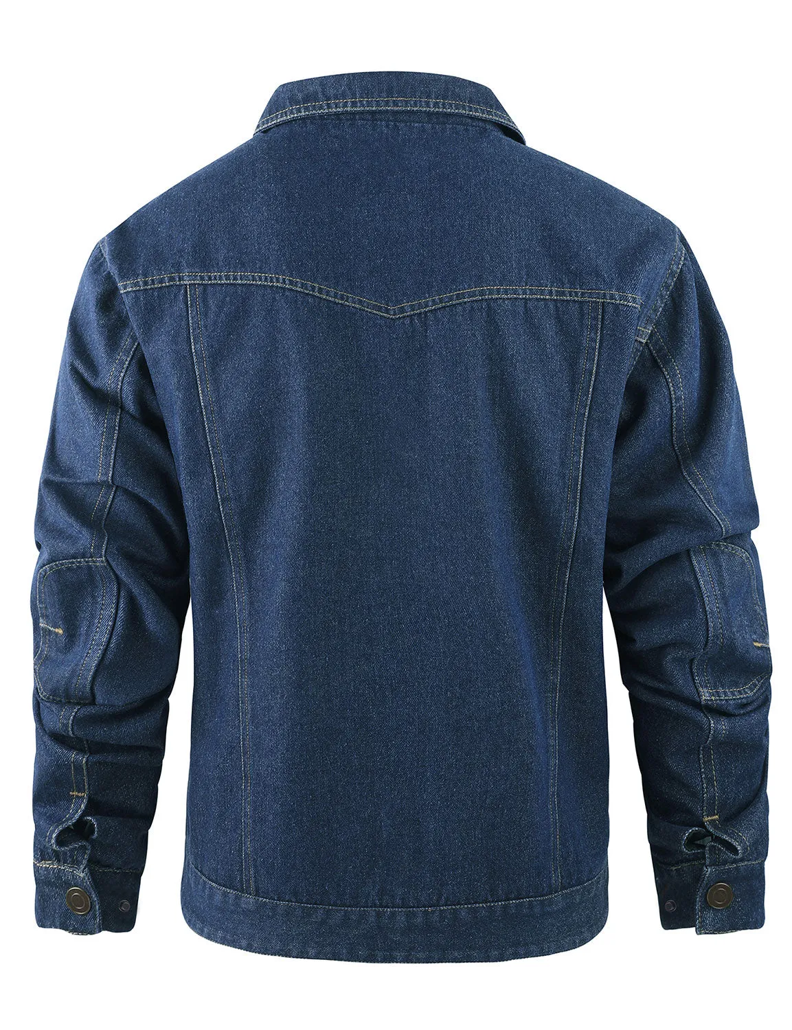 Men's Denim Long Sleeve Western Cardigan Fall Winter Jacket Coat