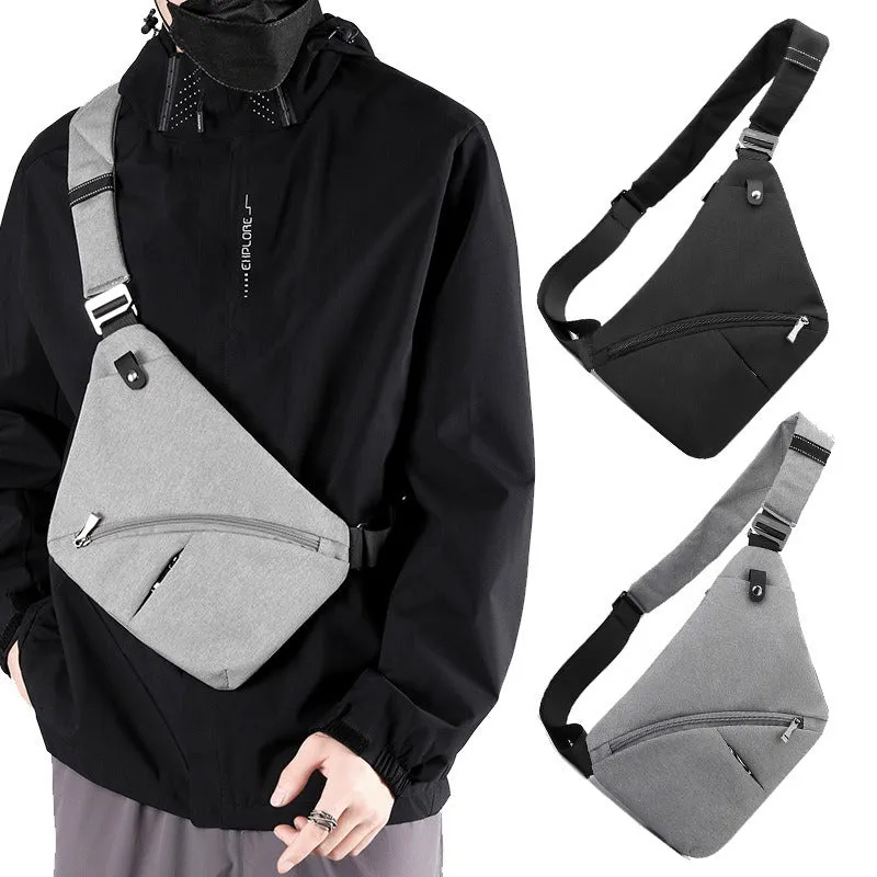 men'scrossbody,anti-theft and closefitting chestbag Underarm bag