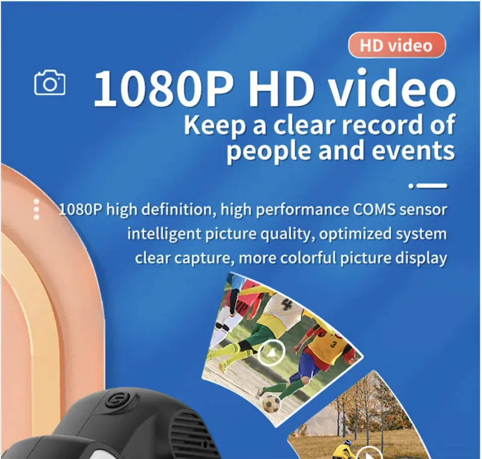 Mini HD Retro Camera – 1080p Portable Indoor/Outdoor with Screen, Perfect for Travel or Gifts
