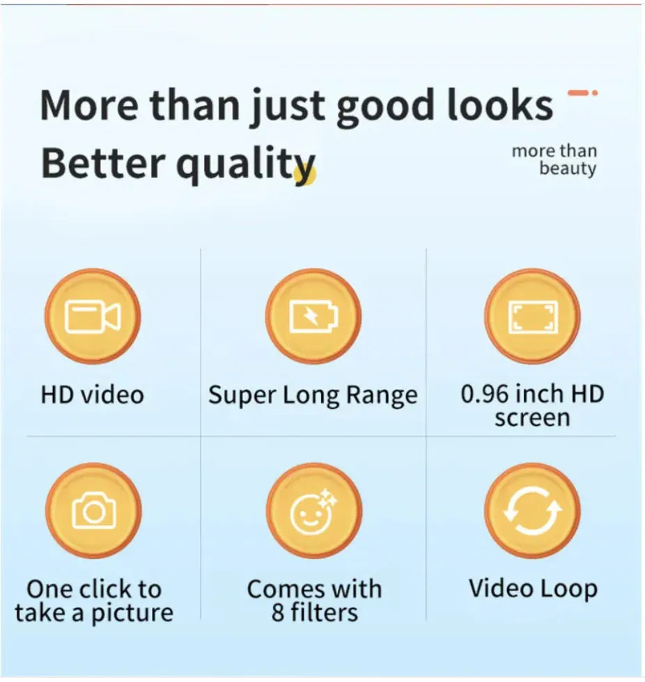 Mini HD Retro Camera – 1080p Portable Indoor/Outdoor with Screen, Perfect for Travel or Gifts