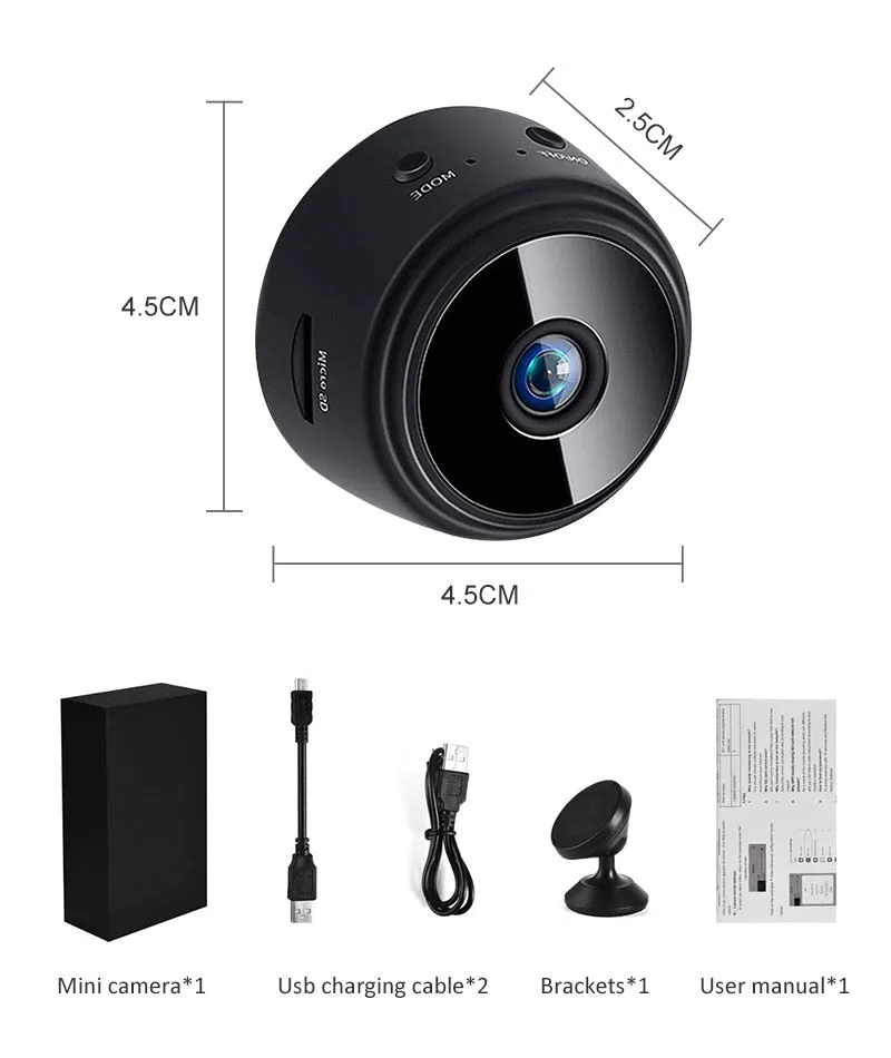 Mini Spy WiFi Camera 1080 P Wireless IP Camera