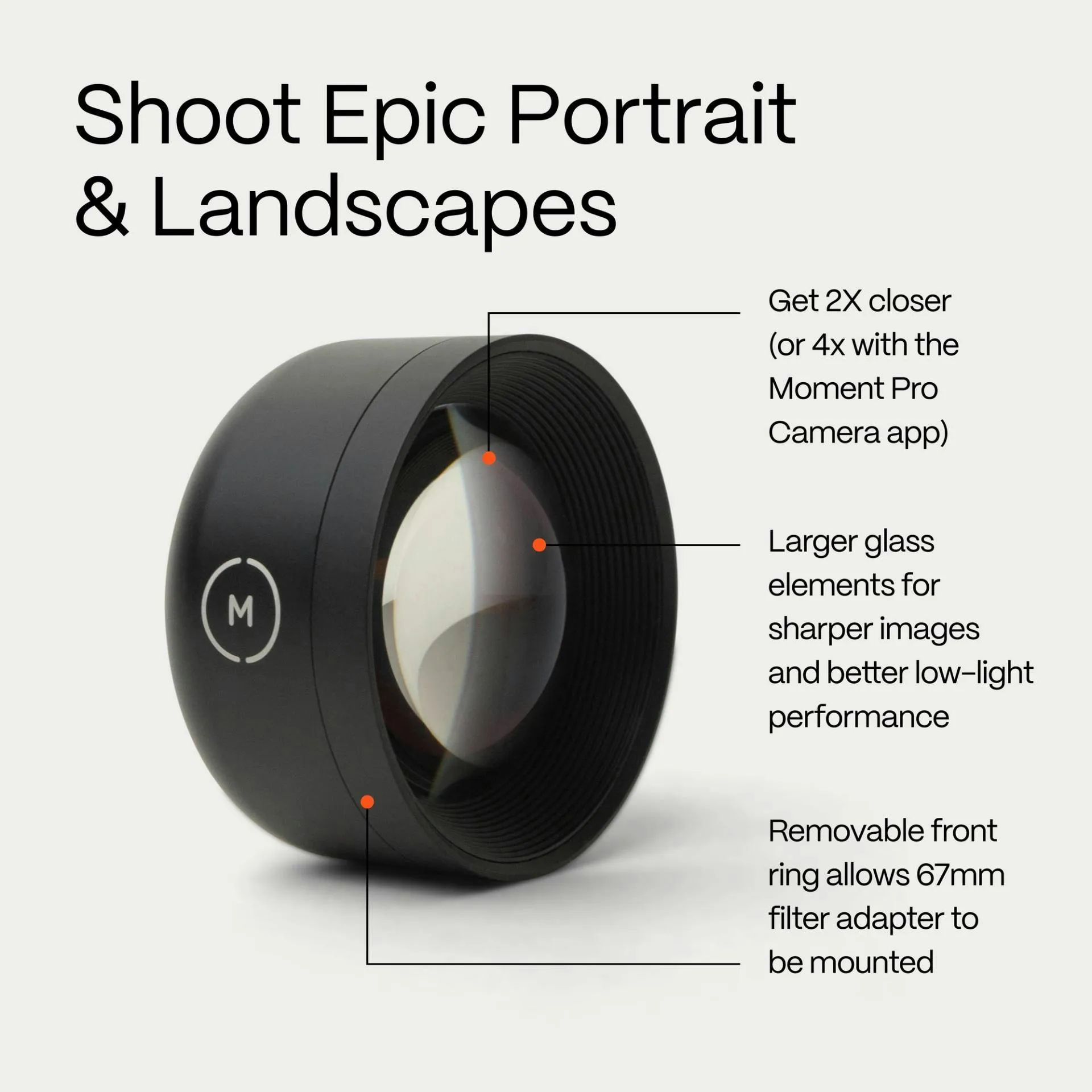 Moment 58mm Tele Mobile Lens | T-Series