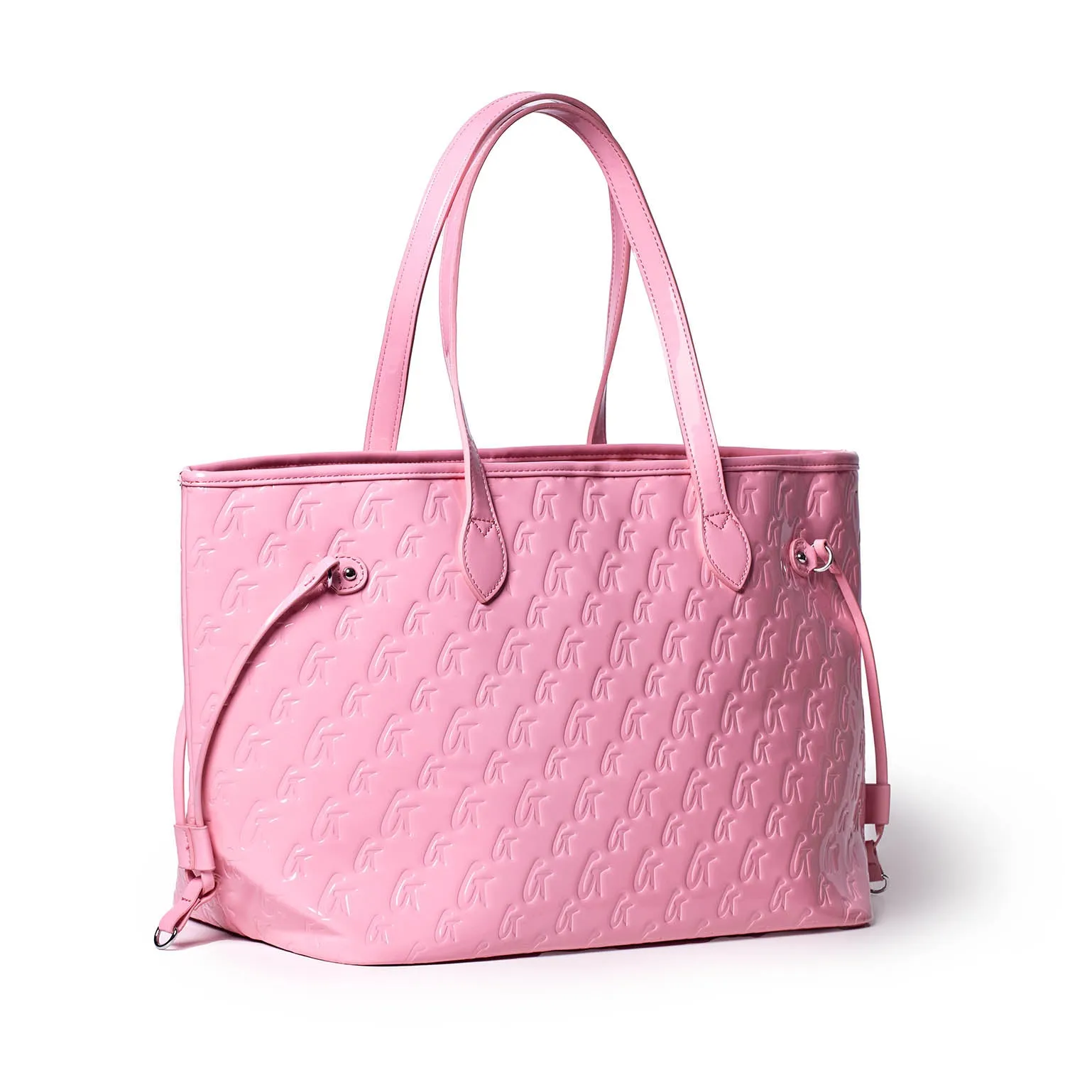 MONOGRAM GLAM TOTE - MIRROR PINK