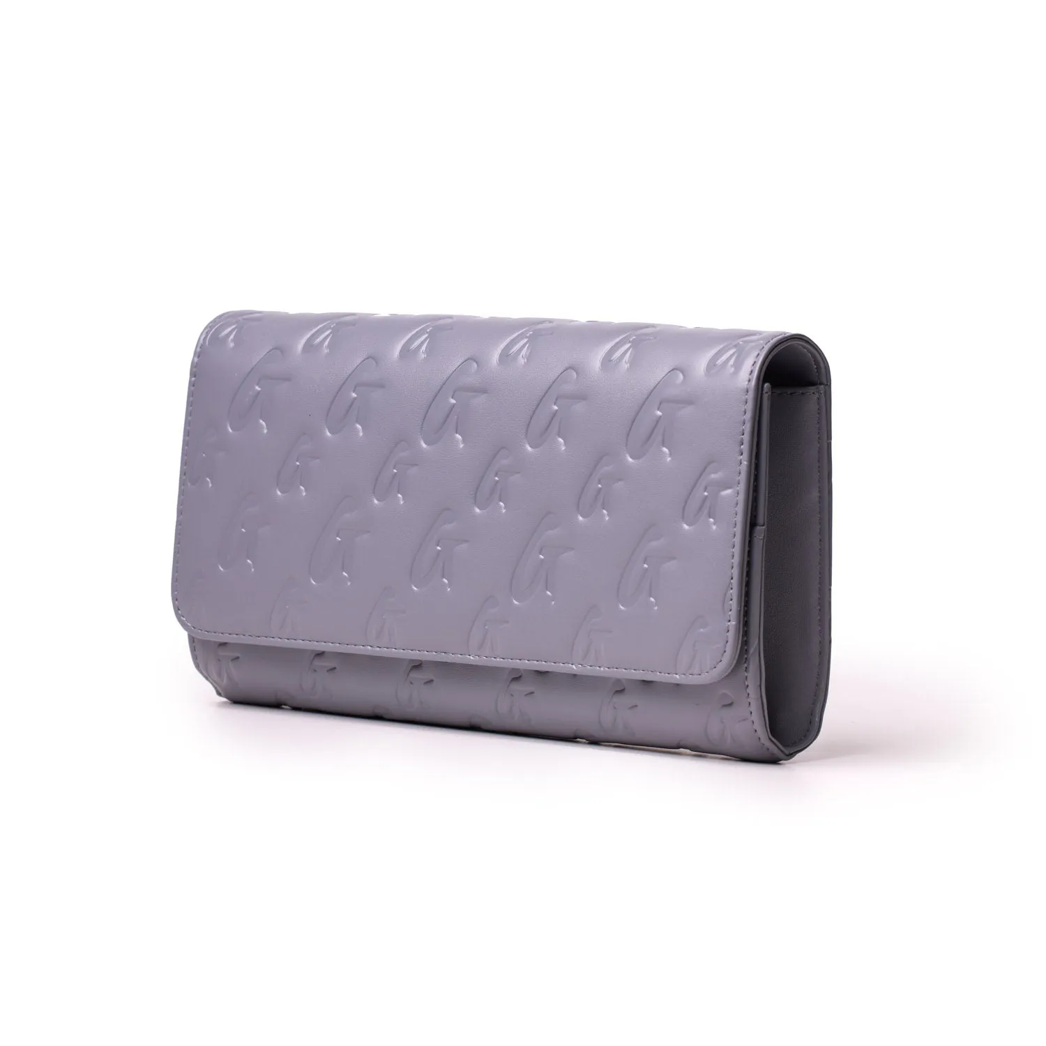 MONOGRAM TRAVEL WALLET - GRAY