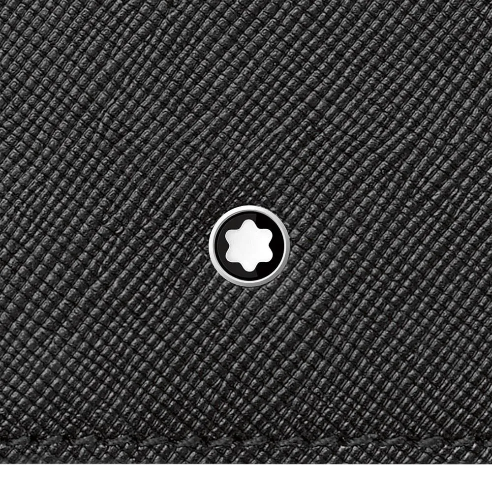 Montblanc vertical portfolio 12 compartments with visible pocket black tailoring 113207