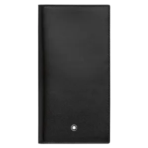 Montblanc vertical portfolio 12 long compartments with transparent mesherstück black 114535