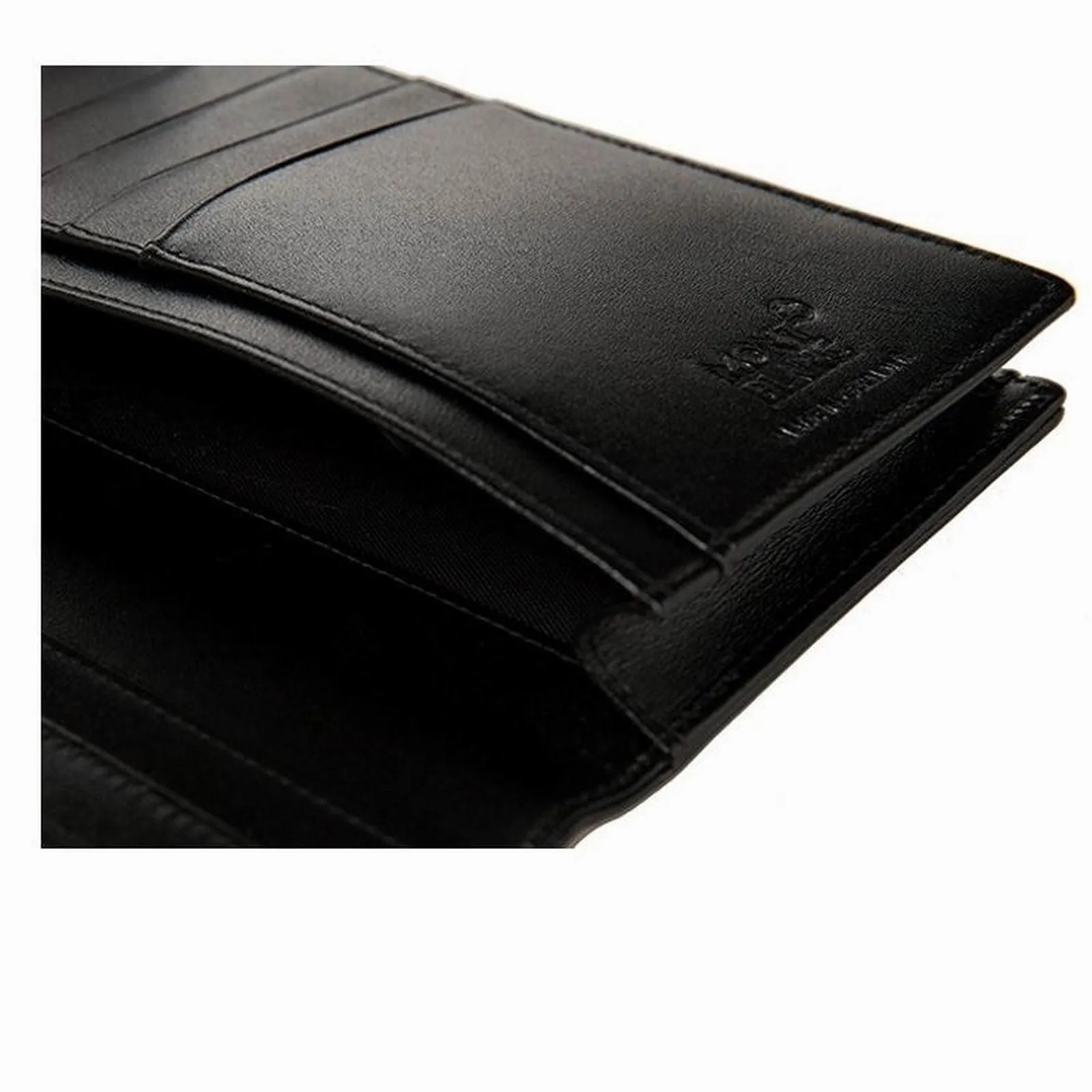 Montblanc vertical portfolio 12 long compartments with transparent mesherstück black 114535