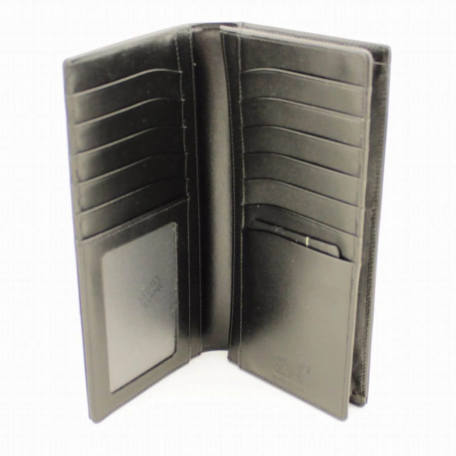 Montblanc vertical portfolio 12 long compartments with transparent mesherstück black 114535