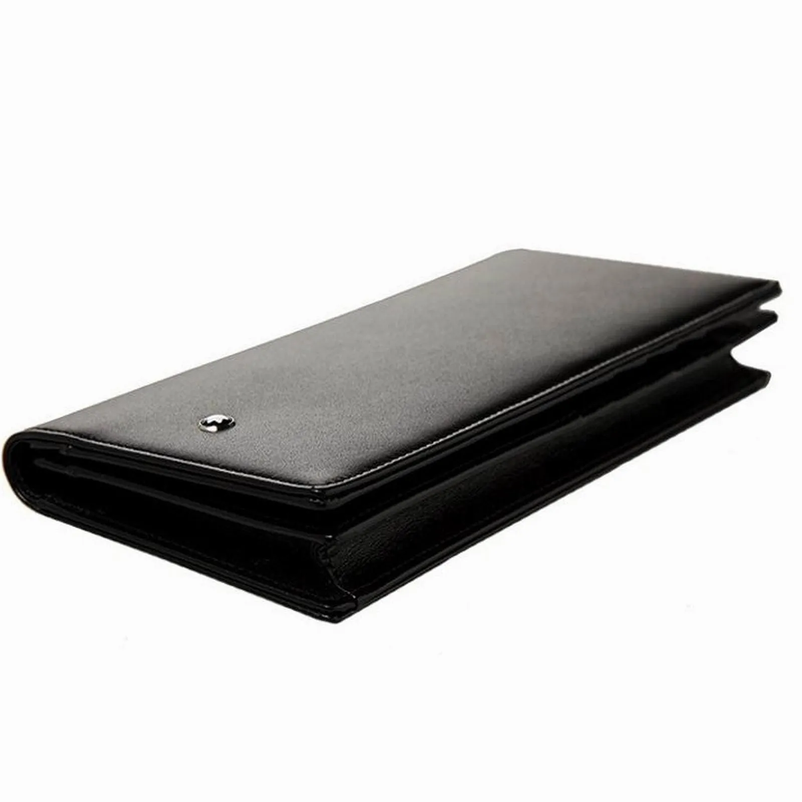 Montblanc vertical portfolio 12 long compartments with transparent mesherstück black 114535