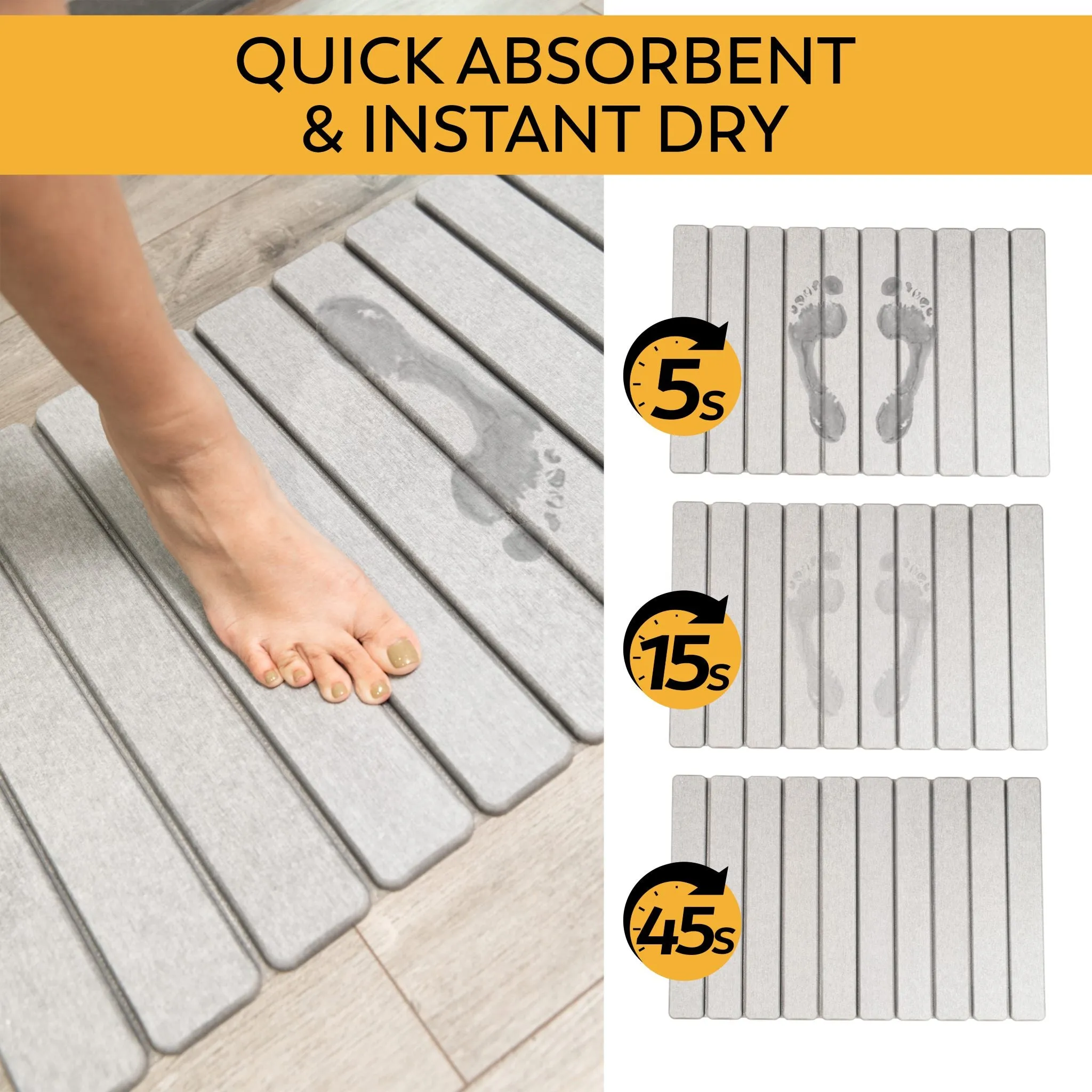 MophonicHome™ Stone Bath Mat