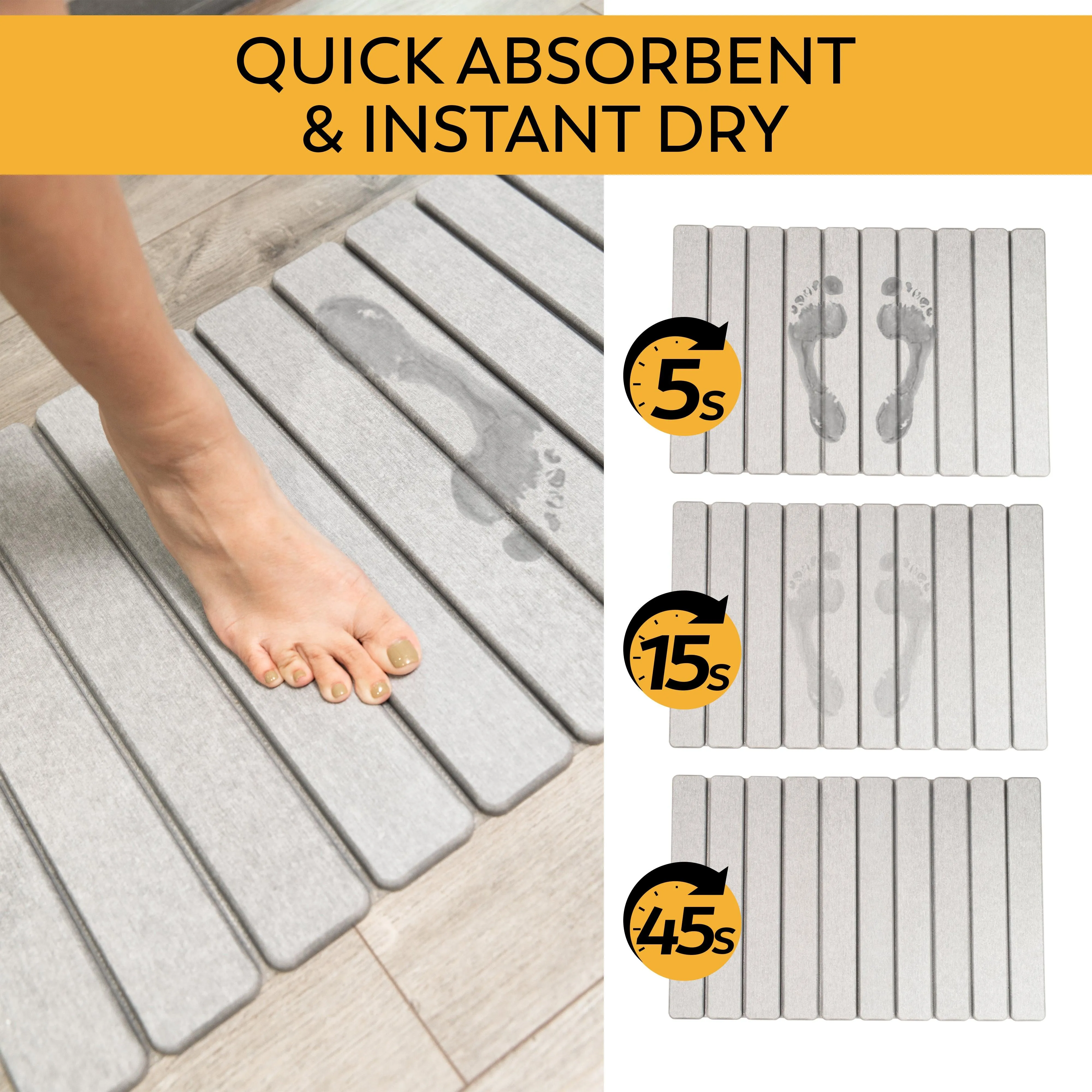 MophonicHome™ Stone Bath Mat