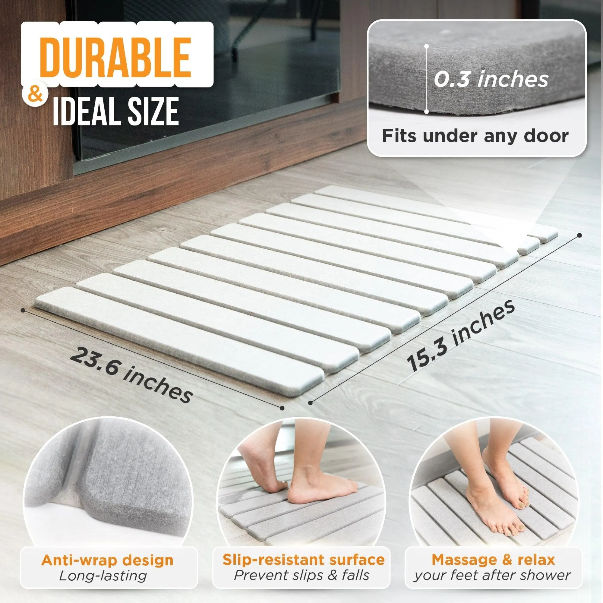 MophonicHome™ Stone Bath Mat