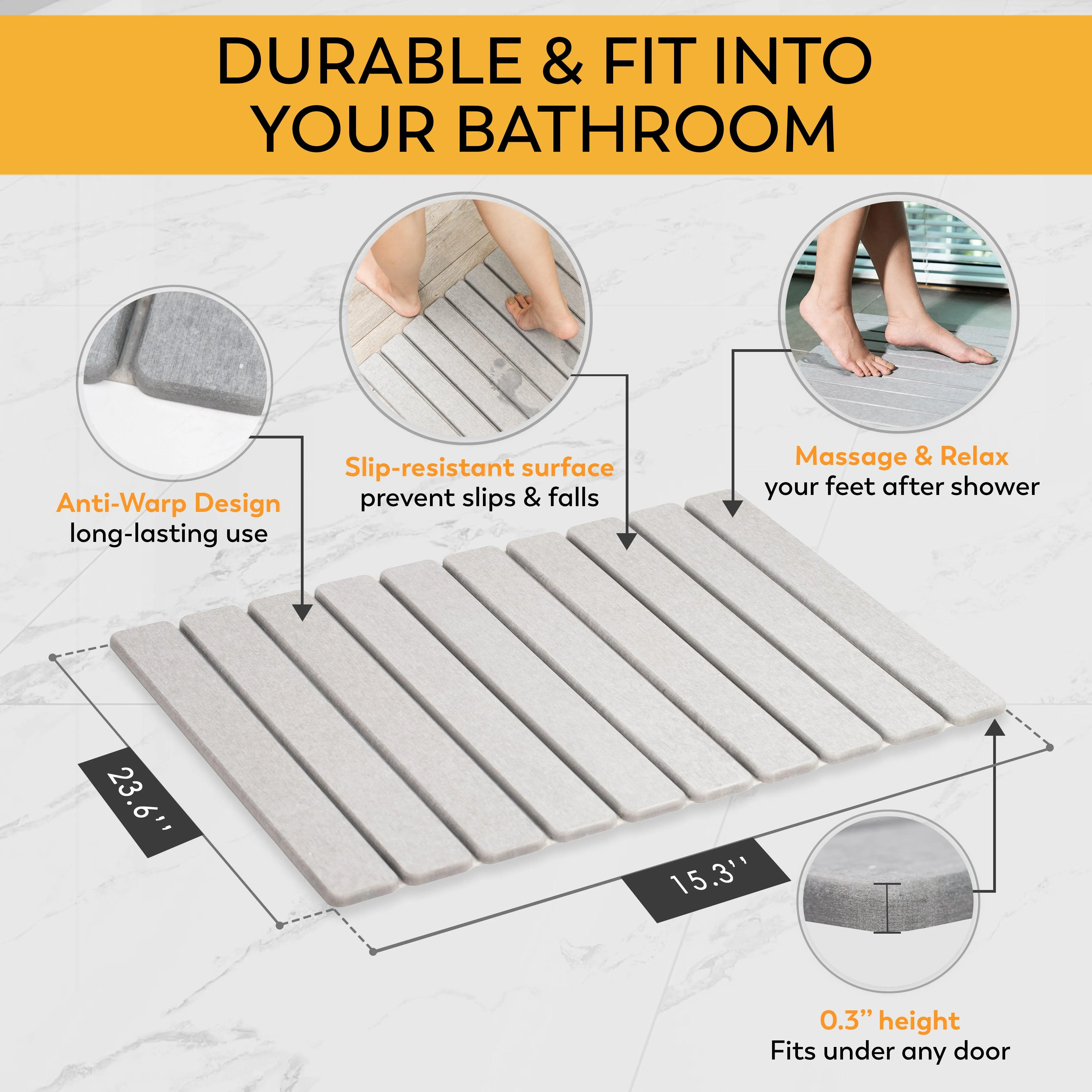 MophonicHome™ Stone Bath Mat