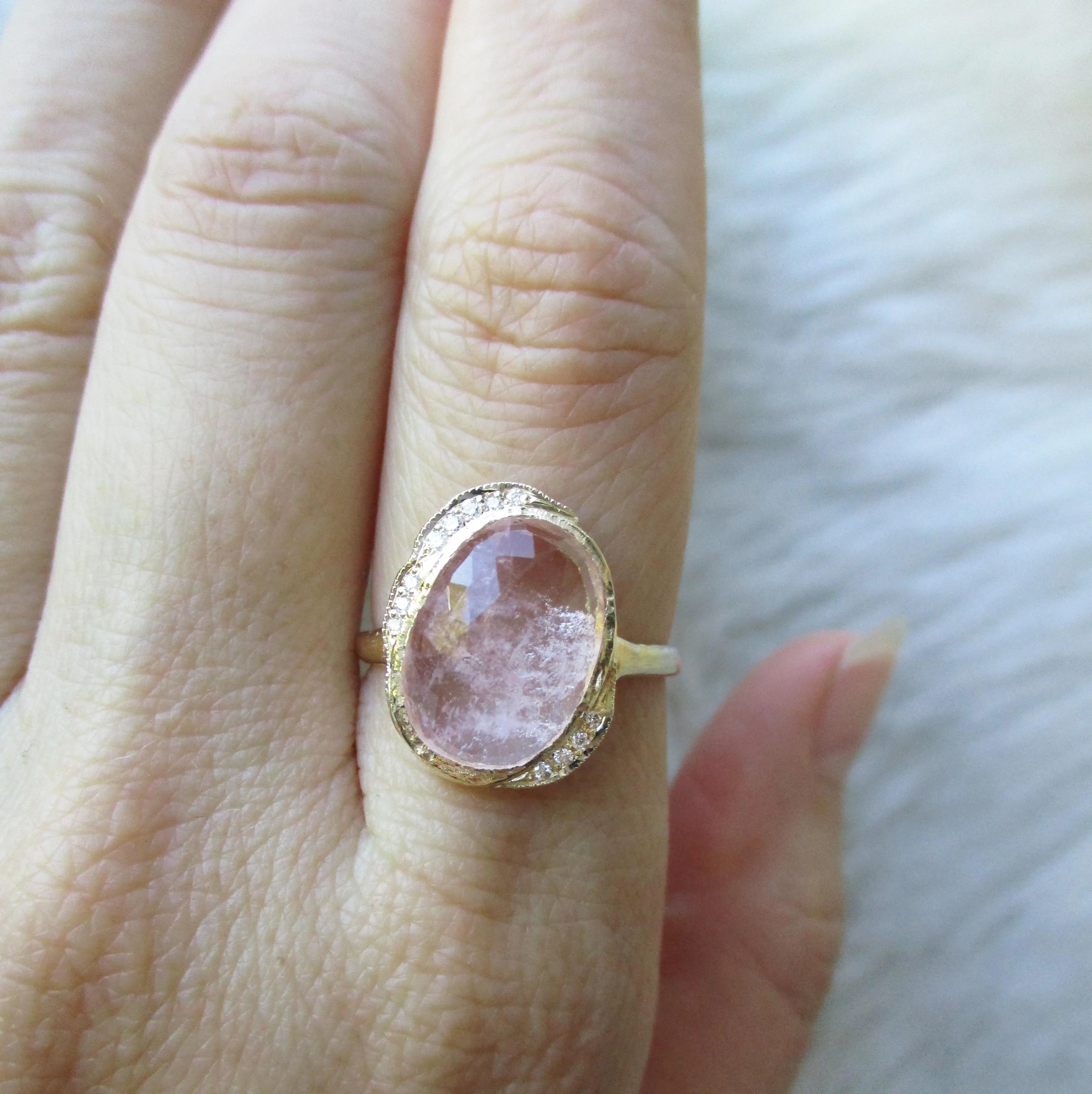 Morganite Hidden Cove Ring