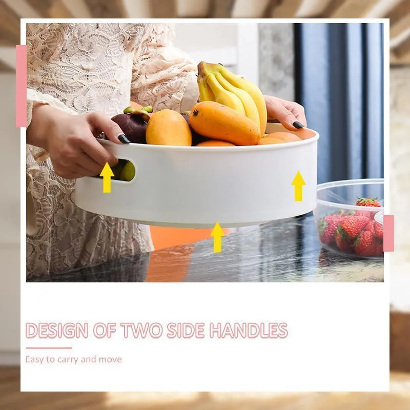 Multi-Function Anti-Skid Rotary Storage Tray