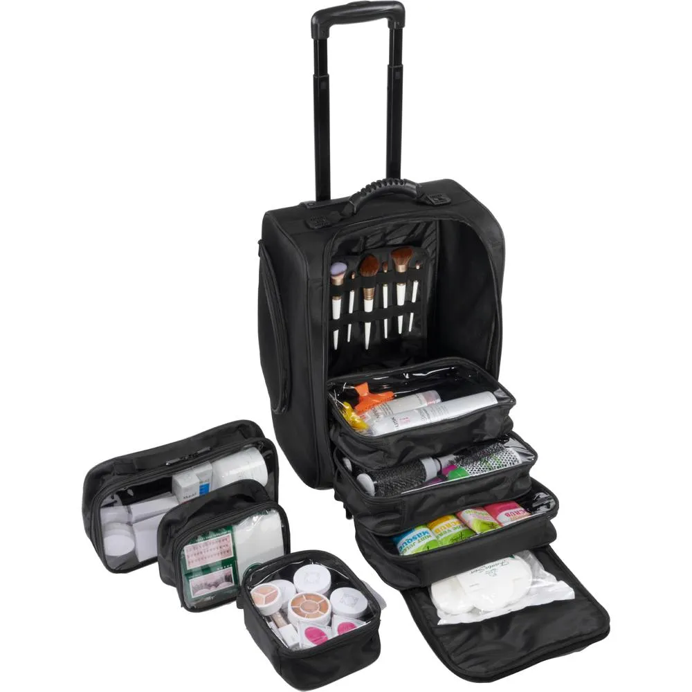 Multi Pouch Travel Case on Wheels by City Lights