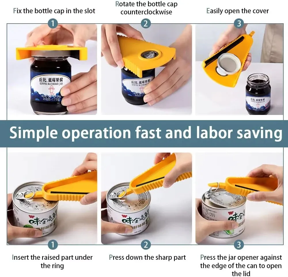 Multifunctional Bottle and Jar Opener