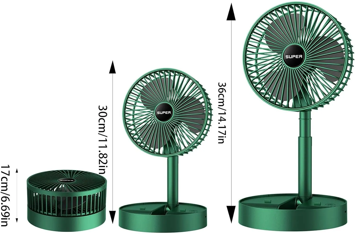 Multifunctional Desktop Circulation Fan | Foldable USB Rechargeable Portable Table Fan – Quiet, Adjustable & Fast-Charging Cooling Companion
