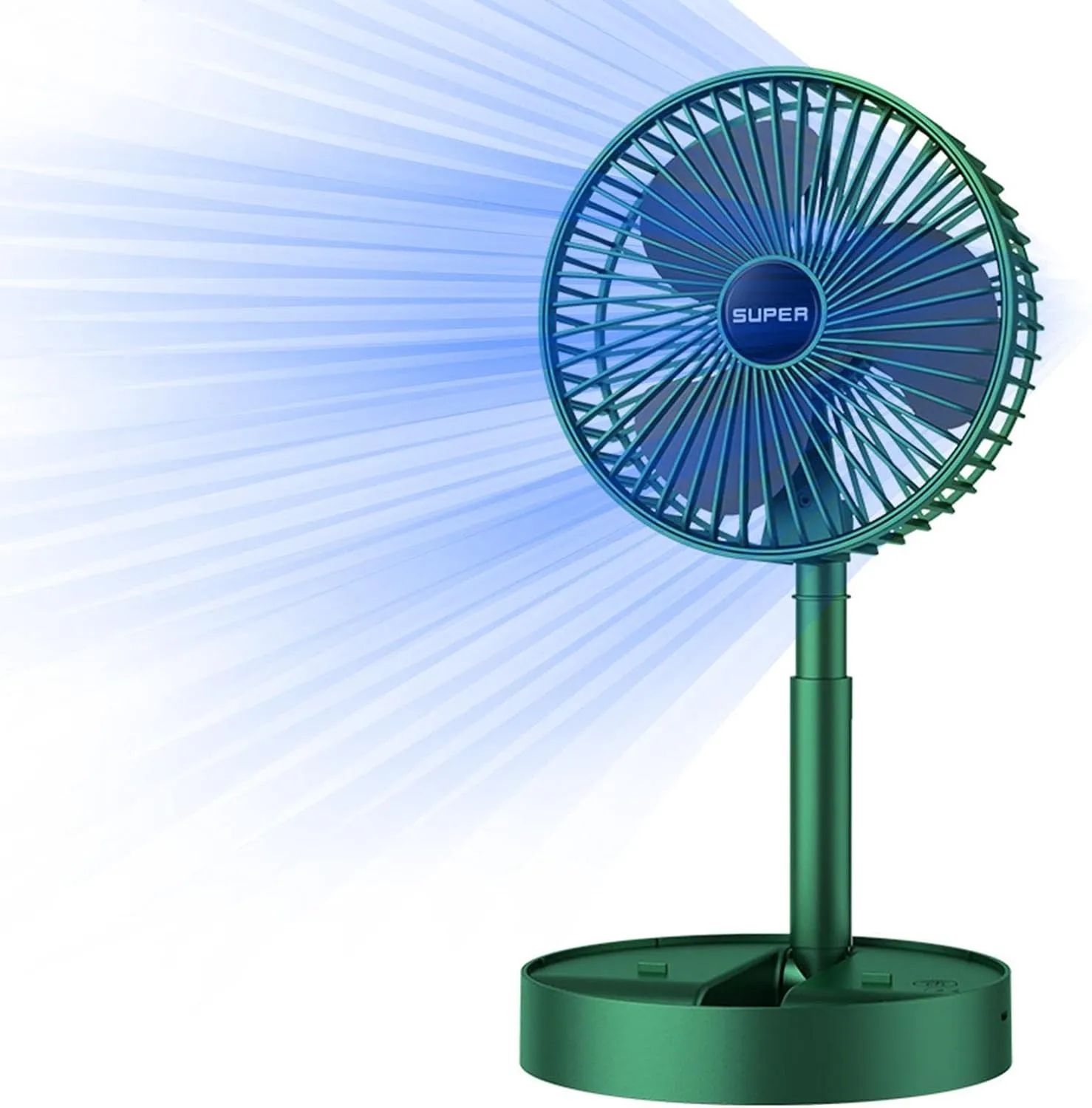 Multifunctional Desktop Circulation Fan | Foldable USB Rechargeable Portable Table Fan – Quiet, Adjustable & Fast-Charging Cooling Companion