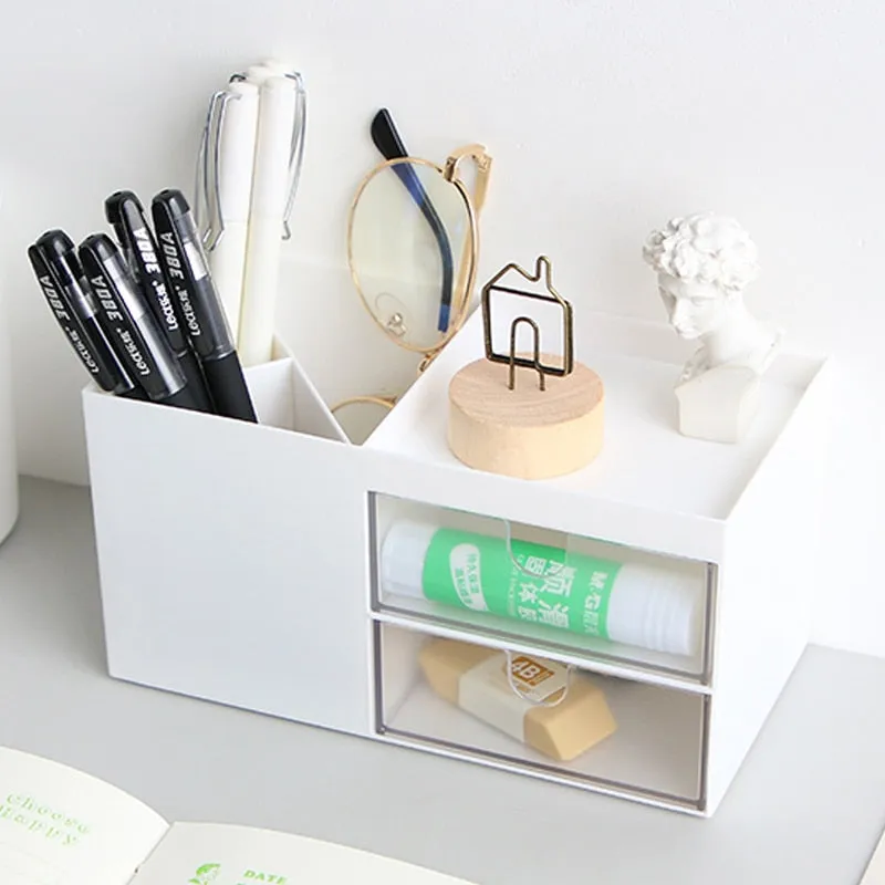 Multifunctional Desktop Stationery Storage Box Organizer