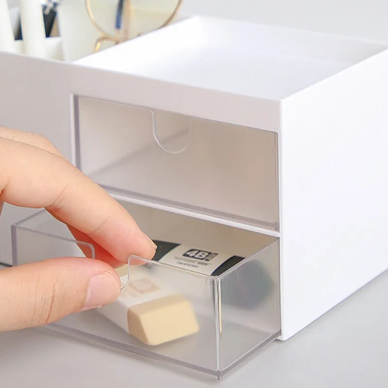 Multifunctional Desktop Stationery Storage Box Organizer