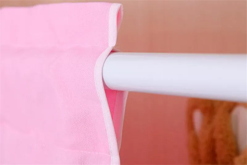 Multifunctional Door Curtain Rod Free Installation, Free Punching, White Adjustable