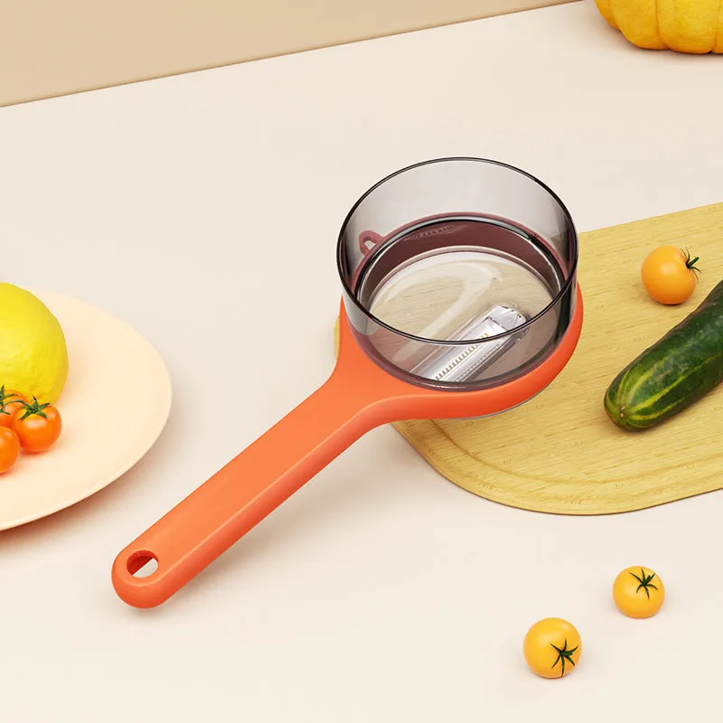 Multifunctional Peeler with Storage Bucket, Peeler with Storage Box