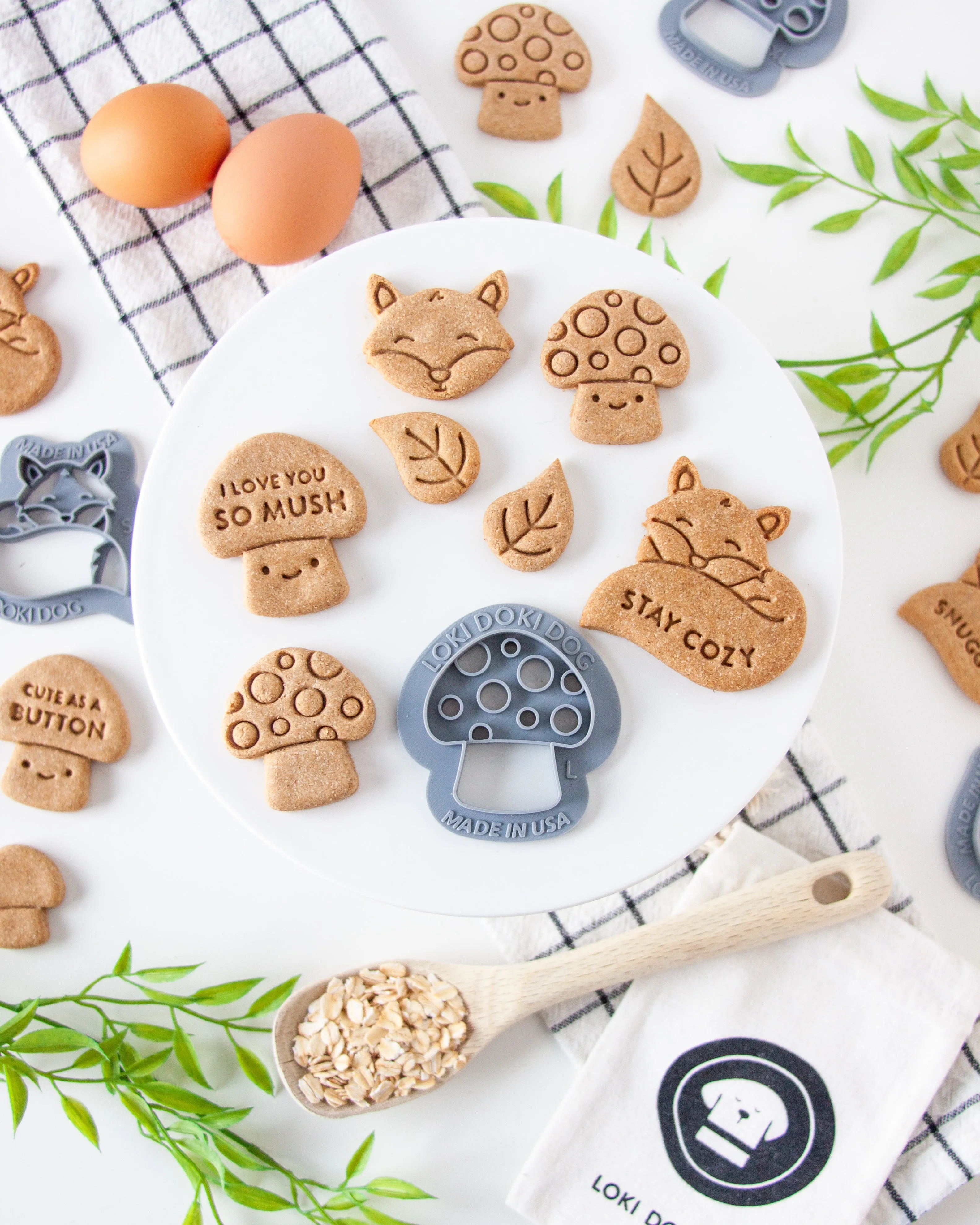 Mushroom Bouquet BUNDLE of Cookie Cutters (Bundle of 3)