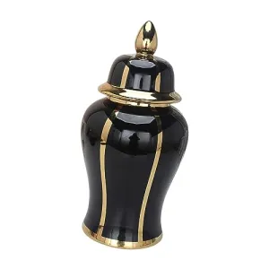 MYADDICTION Ceramic Ginger Jar Vase Accs Porcelain Storage Jar for Table Wedding L