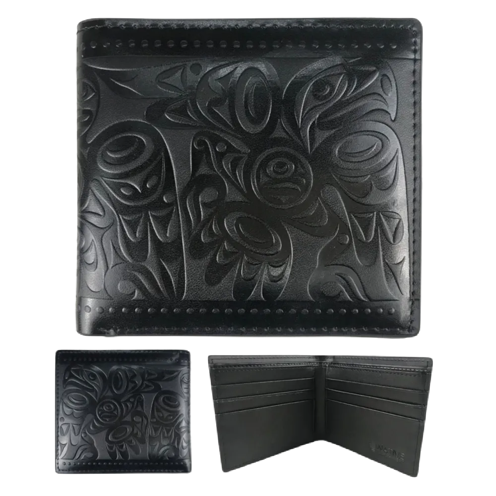 Native Northwest Embossed Leather Wallet