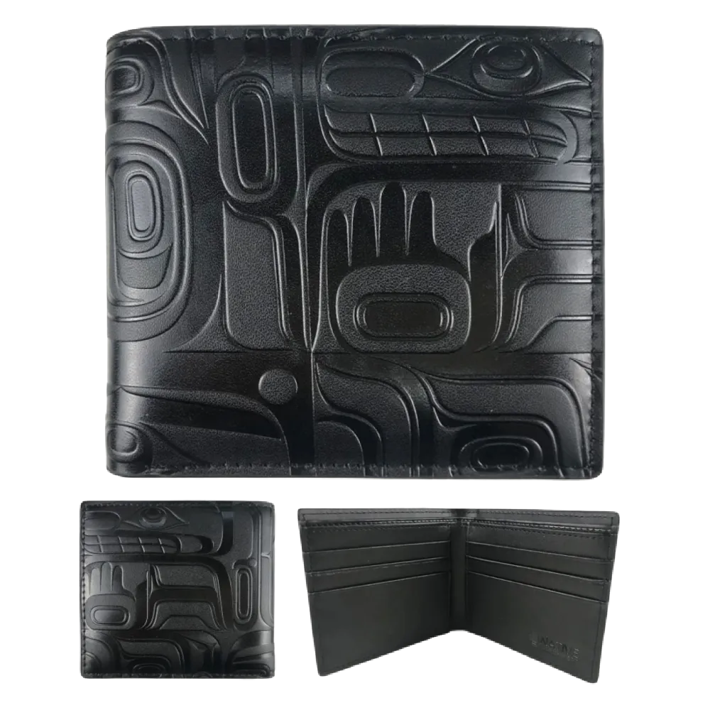 Native Northwest Embossed Leather Wallet