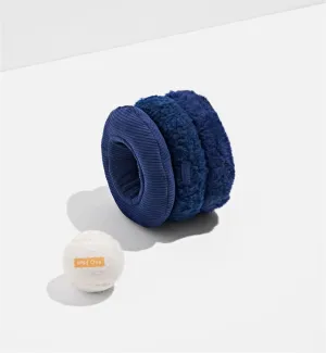 Navy Tennis Tuft Plush Dog Toy