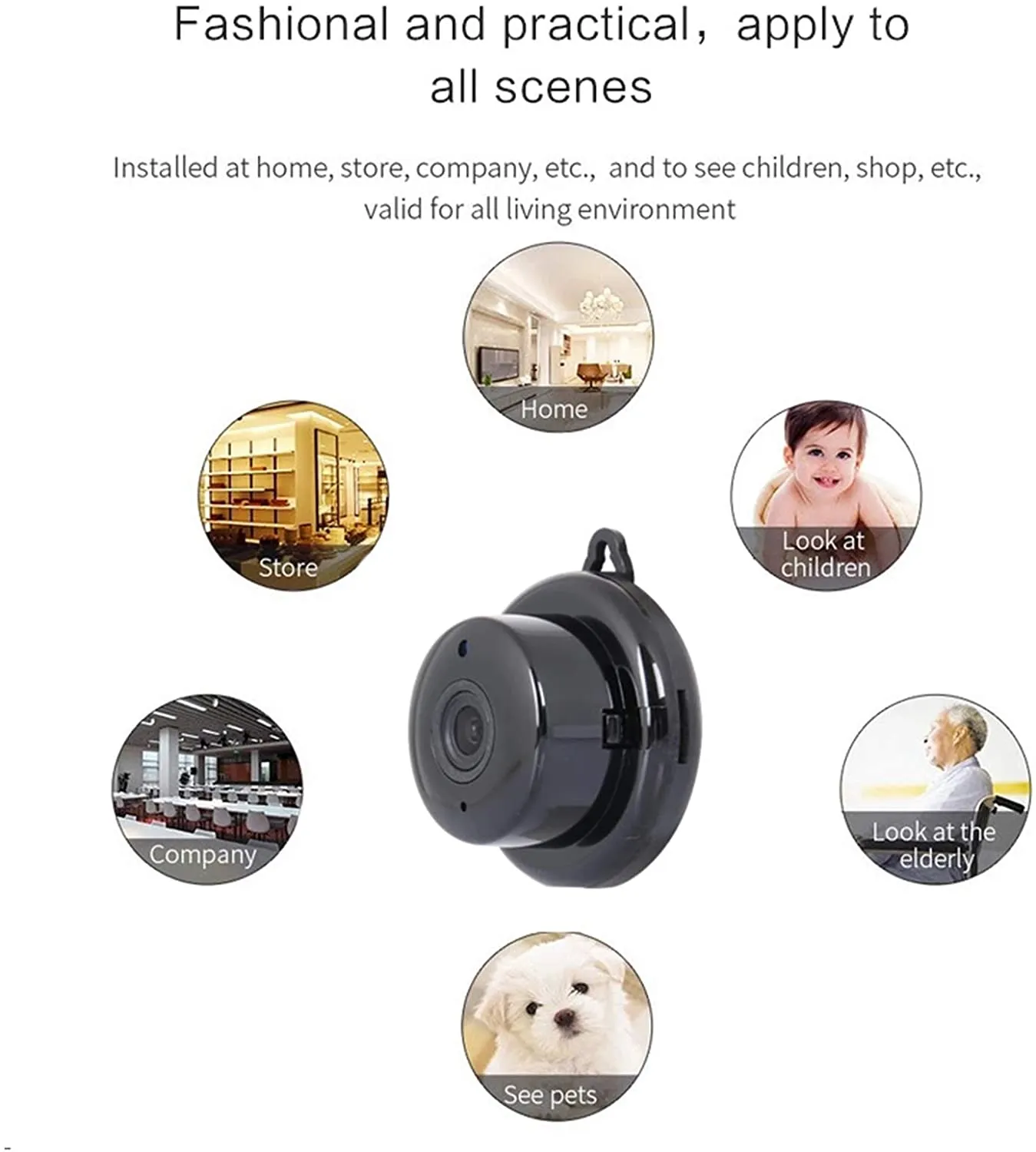 New Docooler Wireless Mini Camera WiFi Small Camera V380 Pro WiFi HD Camera Home Security IP Camera Two Way Audio Hidden Camera Night Vision CCTV Baby Monitor