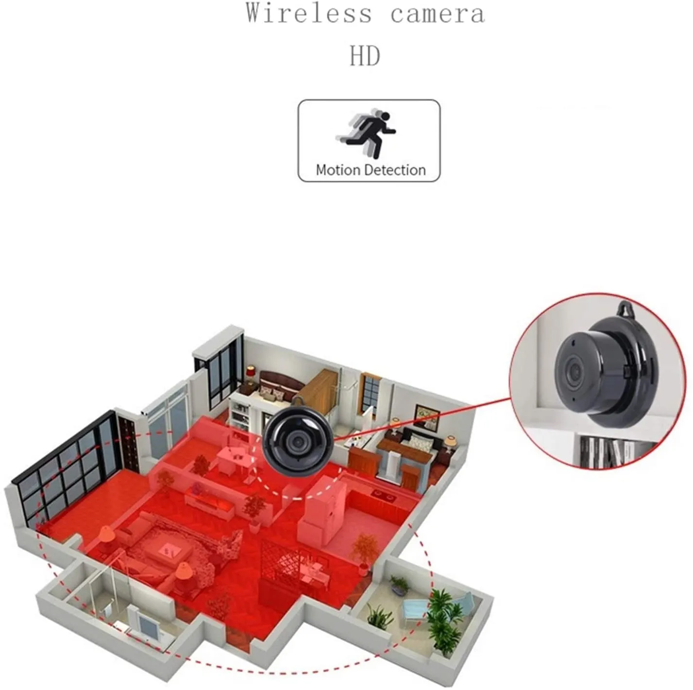 New Docooler Wireless Mini Camera WiFi Small Camera V380 Pro WiFi HD Camera Home Security IP Camera Two Way Audio Hidden Camera Night Vision CCTV Baby Monitor