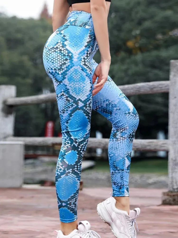 New Gym Wear Sports Black White Leopard Printed Leggings Women Soft Workout Fitness Leggins Outfits Yoga Pants High Waist Tight