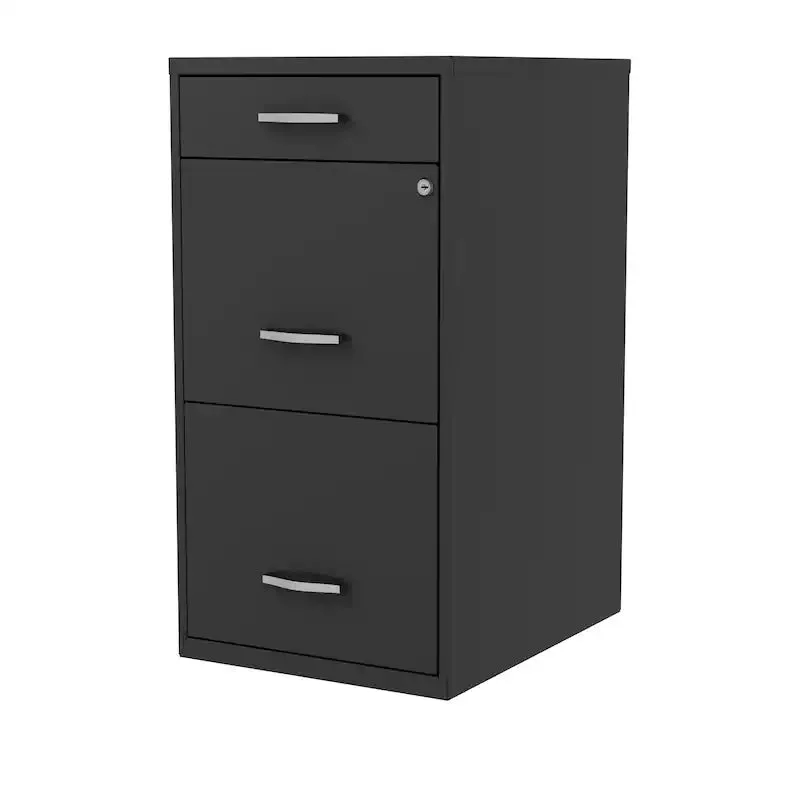 New Hirsh Soho Organizer Space Solutions - Vertical filing cabinet - 3 drawers - metal - black! 1 dent on back left corner & Minor cosmetic marks from transport shown in pics! Retails $295 