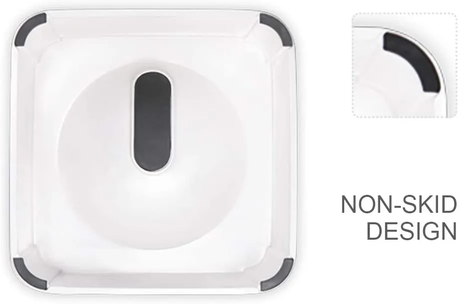 New in box! Peto Tilted Cat Bowl Raised Elevated Food Bowls Adjustable with Stand, white!