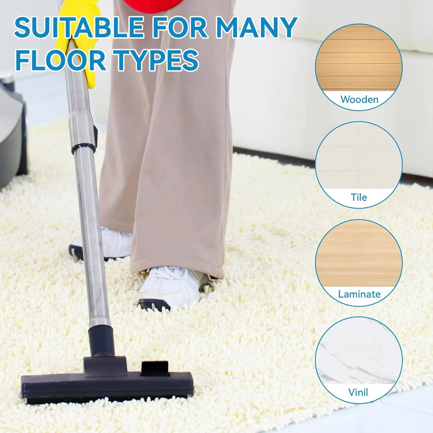 NEW Mcadore 4 Pack Rug Gripper Pads, Reusable and Washable Rug Gripper for Area Rugs
